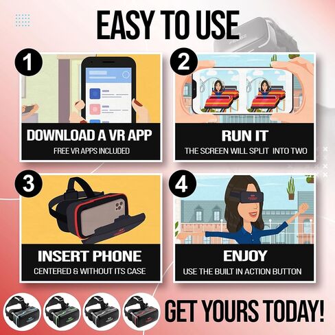 Kids VR Box for Android Phones - for Watching 3D VR Videos on YouTube Only - Model-03 in Saudi Arabia