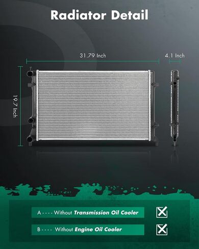 SCITOO 13234 Radiator Fit 2014 for V-olkswagen for Beetle 1.8L 2012-2014 for V-olkswagen for Beetle 2.0L 2012-2014 for V-olkswagen for Beetle 2.5L 2013 for V-olkswagen for GTI 2.0L in Saudi Arabia