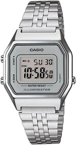 Casio Women's Digital Watch with Stainless Steel Strap - LA680WA in Saudi Arabia