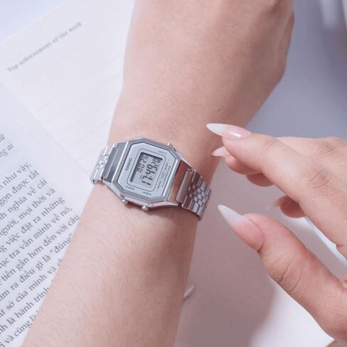 Casio Women's Digital Watch with Stainless Steel Strap - LA680WA in Saudi Arabia