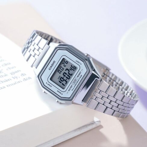 Casio Women's Digital Watch with Stainless Steel Strap - LA680WA in Saudi Arabia