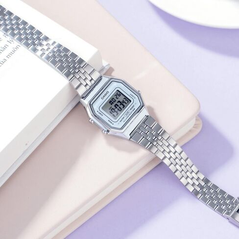 Casio Women's Digital Watch with Stainless Steel Strap - LA680WA in Saudi Arabia