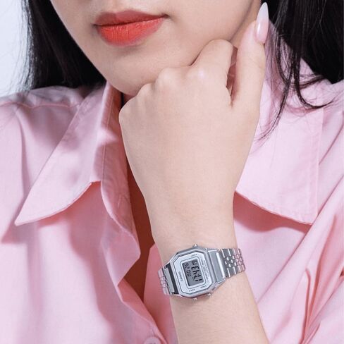 Casio Women's Digital Watch with Stainless Steel Strap - LA680WA in Saudi Arabia