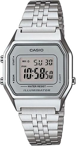 Casio Women's Digital Watch with Stainless Steel Strap - LA680WA in Saudi Arabia
