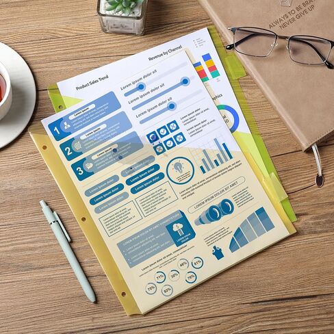 فواصل مستر بيندر مع جيوب وعلامات تبويب، 8 عبوات، ألوان عتيقة، فواصل لـ 3 مجلدات حلقية مع جيوب، وفواصل جيب لـ 3 مجلدات حلقية مع علامات تبويب، وفواصل مجلد مع علامات تبويب وجيوب in Saudi Arabia