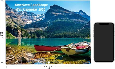 24" x 36" 2025 Wall Calendar, Folded Wet & Dry Erase Wall Calendar 12 Month, Annual Yearly Planner Yearly Laminated Calendar 2025 Horizontal/Vertical, with Julian Dates in Saudi Arabia