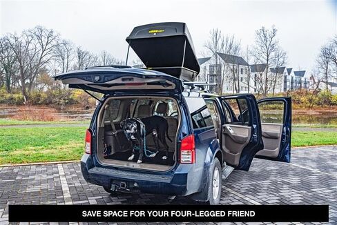 شركة Jegs Rooftop Cargo Carrier لتخزين السيارات - حاملة شحن رف كبيرة - تخزين شاق على مدفوعات الطقس - مصنوعة في الولايات المتحدة الأمريكية - 18 قدم مكعب - 110 رطل - حاملة شحن هيرو الصلبة in Kuwait