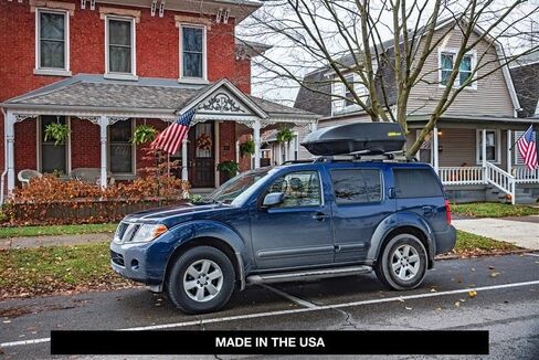 شركة Jegs Rooftop Cargo Carrier لتخزين السيارات - حاملة شحن رف كبيرة - تخزين شاق على مدفوعات الطقس - مصنوعة في الولايات المتحدة الأمريكية - 18 قدم مكعب - 110 رطل - حاملة شحن هيرو الصلبة in Kuwait