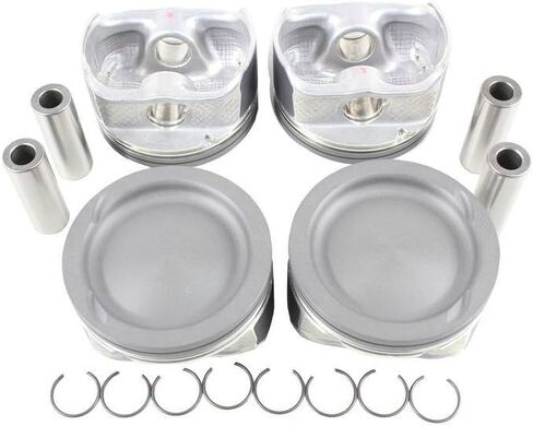 DNJ P484 Piston Set Standard for 2009-2022 Ford, Mazda, Mercury 3, 5, 6 2.5L L4 16V DOHC 2488cc in Saudi Arabia