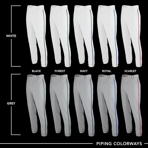 SSK Showcase Collection Flex Bottom Youth Baseball Pants | Piped & Solid Youth Sizes in Saudi Arabia