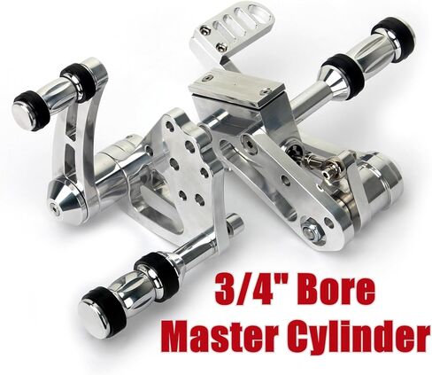 TOFR 3/4" Bore Master Cylinder Forward Controls for Harley Softail 1984-1999 Fat Boy FLSTF Heritage FLST Softail Custom FXSTC Bad Boy FXSTSB Softail Standard FXST for Big Twin Shovelhead in Saudi Arabia