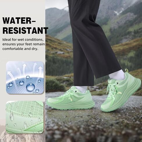 Women's Orthopedic Trail Running Shoes: Comfortable Arch Support Plantar Fasciitis Orthotic Athletic Sneakers, Casual Flat Feet Sports Workout Walking Hiking Shoes for Foot Heel and Pain Relief in Kuwait