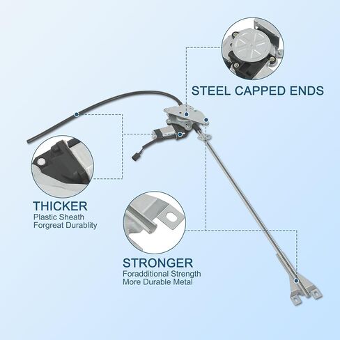 منظم نوافذ الطاقة مع محرك متوافق مع Freightliner Argosy 1999-2011 Century Class 2003-2011 Columbia Coronado 2005-2010 جانب السائق الأيسر الأمامي in Kuwait
