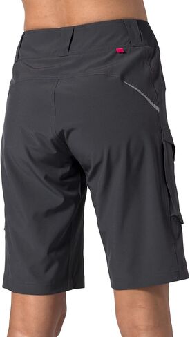 شورت تيري لركوب الدراجات للنساء، شورت مريح لركوب الدراجات الجبلية بدون وسادة منفردة للنساء، شورت مقاوم للماء للمشي لمسافات طويلة in Kuwait