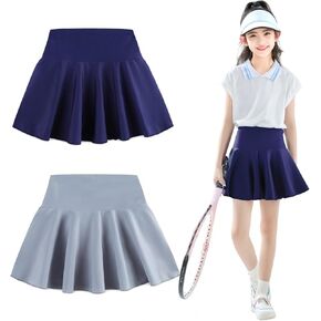 2 Pack Toddler Skirts Little Girls Tennis Skorts Athletic Golf Skorts in Kuwait