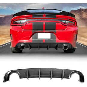 FreeMotor802 الناشر الخلفي ، متوافق مع 2015-2018 Dodge Charger Base & 2019-2023 Dodge Charger SXT TRIM ، Gloss Black PP PP JOTPPER LIPT LIP LIP LIPT Underbith Underbod in Kuwait