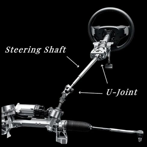 Lower Steering Shaft with U Joint Fit For 1984-1994 Jeep Cherokee, Fit For 1986-1992 Comanche, Fit For 1984-1990 Wagoneer, Replacement# 4713943 425-284 in Kuwait