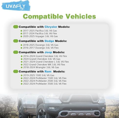 ذراع الروك الصمام اليسار أو اليمين متوافق مع Dodge Durango 3.6L V6 GAS 2018-2025 ، Jeep Wrangler 3.6L V6 GAS 2018-2024 استبدال 5047896AD ، 5047896AC ، 05047896AD ، 05047896AC 6PCS in Kuwait