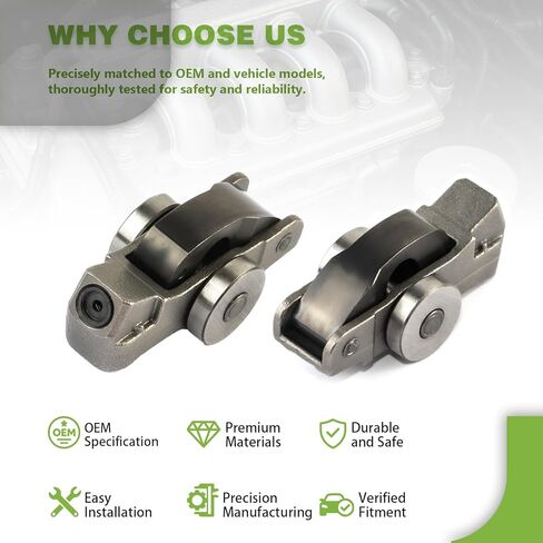 ذراع الروك الصمام اليسار أو اليمين متوافق مع Dodge Durango 3.6L V6 GAS 2018-2025 ، Jeep Wrangler 3.6L V6 GAS 2018-2024 استبدال 5047896AD ، 5047896AC ، 05047896AD ، 05047896AC 6PCS in Kuwait