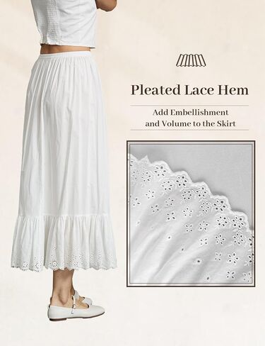 100% Cotton Half Slip Dress for Women Under Dresses Underskirt with Lace Hem Non Cling Antistatic in Kuwait