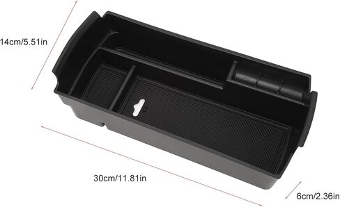 Center Console Organizer Tray Space Saving Armrest Storage Box ABS Rubber Replacement for Peugeot 3008 5008 2016 to 2023 in Saudi Arabia