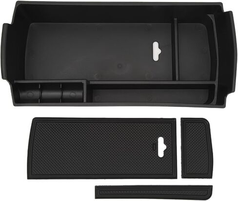 Center Console Organizer Tray Space Saving Armrest Storage Box ABS Rubber Replacement for Peugeot 3008 5008 2016 to 2023 in Saudi Arabia