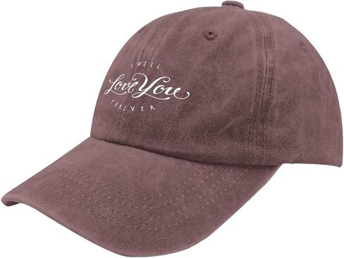 I Will Love You Forever Hat Women's Hat Pigment Black Womens Golf Hat Gifts for Boyfriends Outdoor Hat in Saudi Arabia