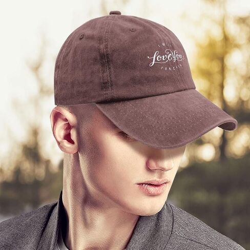 I Will Love You Forever Hat Women's Hat Pigment Black Womens Golf Hat Gifts for Boyfriends Outdoor Hat in Saudi Arabia