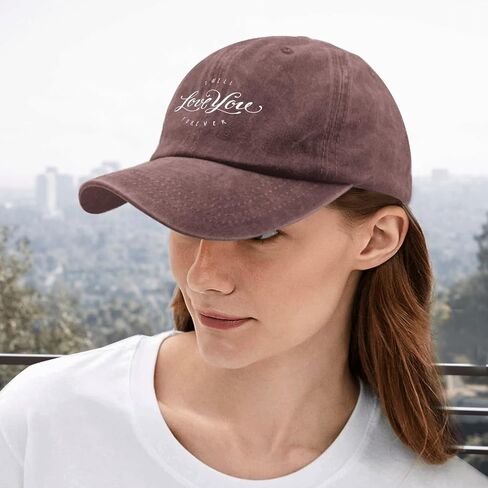 I Will Love You Forever Hat Women's Hat Pigment Black Womens Golf Hat Gifts for Boyfriends Outdoor Hat in Saudi Arabia