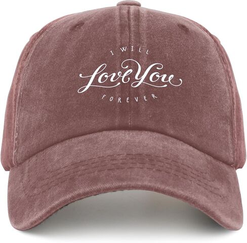 I Will Love You Forever Hat Women's Hat Pigment Black Womens Golf Hat Gifts for Boyfriends Outdoor Hat in Saudi Arabia