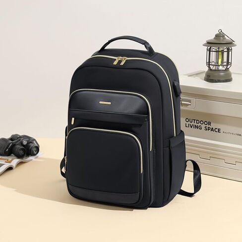 حقيبة ظهر للكمبيوتر المحمول للسفر للنساء والرجال: حقائب عمل مقاس 15.6 بوصة مع منفذ USB وحقائب سفر ذات سعة كبيرة ومقاومة للماء وحقيبة ظهر للكمبيوتر المحمول وحقائب نهارية كاجوال لمدرس ممرضة الكلية in Kuwait