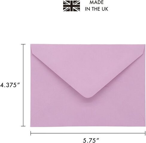 Pukka Pad, Carpe Diem Gummed Envelopes for Greeting Cards and Invitations - Pack of 25 Fresh White Envelopes - A7, 5.25 x 7.25 in in Saudi Arabia
