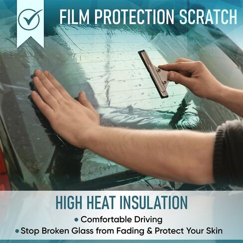 United - Chameleon Film 15% VLT Dark Purple Color Front Windshield Tint UV Heat Blocking One Way Privacy Window Film Chameleon 40Inch x 6Feet in Kuwait