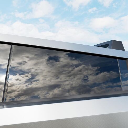 نافذة الصبغة ل Tesla Cybertruck 2024-2025 ، VLT Nano Ceramic IR Movie Clants 99 ٪ ضار الأشعة فوق البنفسجية ، يرفض 50 ٪ من الحرارة ، مجموعة مسبقة للشاحنة الإلكترونية (الظلام 20 ٪ ، الأبواب الأمامية) in Kuwait