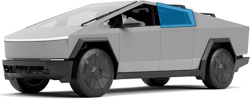 نافذة الصبغة ل Tesla Cybertruck 2024-2025 ، VLT Nano Ceramic IR Movie Clants 99 ٪ ضار الأشعة فوق البنفسجية ، يرفض 50 ٪ من الحرارة ، مجموعة مسبقة للشاحنة الإلكترونية (الظلام 20 ٪ ، الأبواب الأمامية) in Kuwait