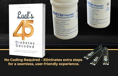 RELION Premier Test Strips 100 عدد ، متوافق مع RELI على الأمتار الأولى ، وشرائط اختبار الجلوكوز في الدم ، ومستلزمات السكري دليل السكري المكافأة in Kuwait