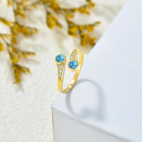 14K Yellow Gold Adjustable Toe Ring for Women, Real Gold Gemstone Open Toe Rings Fine Summer Beach Foot Fine Jewelry Gifts for Mom Wife Nana Birthday Christmas Mother's Day in Saudi Arabia