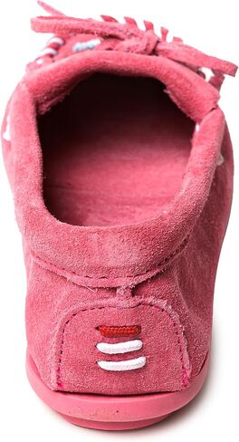 Minnetonka Children’s Thunderbird “Animikii" Hardsole - Moccasins for Kids with a Classic Leather Moccasin Silhouette, Cushioned Footbed, and Beaded Moccasin Design in Saudi Arabia