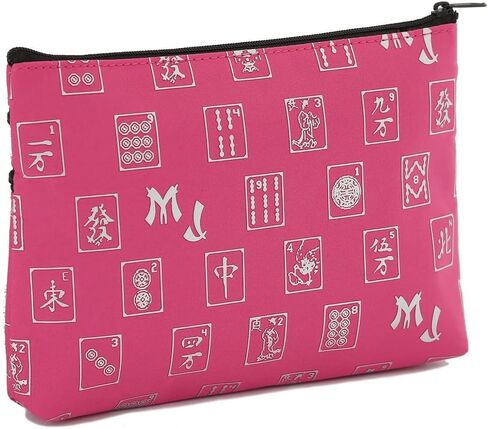 Kaopos Fuchsia Logo Pattern 3 Zipper Mah Jong Presh for Mahjong Cardf in Saudi Arabia