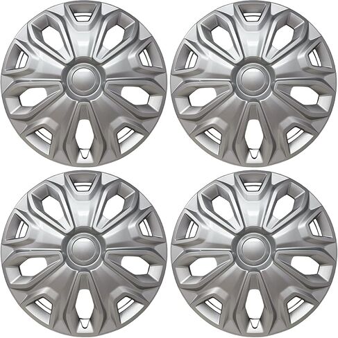 استبدال HubCap لـ Ford Transit 150 و 250 و 350: 2015-2024 ، غطاء عجلة 16 بوصة (فضية ، 4 قطع) in Saudi Arabia