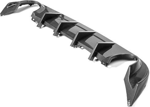 FREEMOTOR802 Rear Diffuser, Compatible with 2015-2018 Dodge Charger Base & 2019-2023 Dodge Charger SXT Trim, Gloss Black PP Rear Bumper Molding Lower Lip Splitter Spoiler Underbody Styling Kit in Kuwait