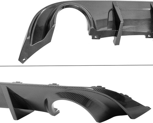 FREEMOTOR802 Rear Diffuser, Compatible with 2015-2018 Dodge Charger Base & 2019-2023 Dodge Charger SXT Trim, Gloss Black PP Rear Bumper Molding Lower Lip Splitter Spoiler Underbody Styling Kit in Kuwait