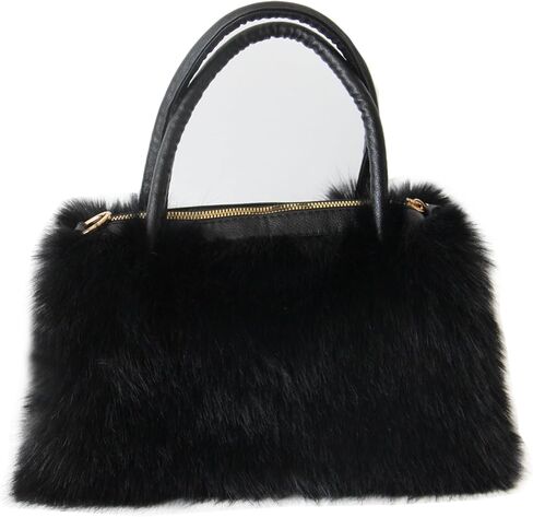 Gegefur Women's Faux Fur Fur حقائب اليد Furry Fluffy Satchel للنساء ، أمي ، صديق ، وصيفات الشرف in Kuwait