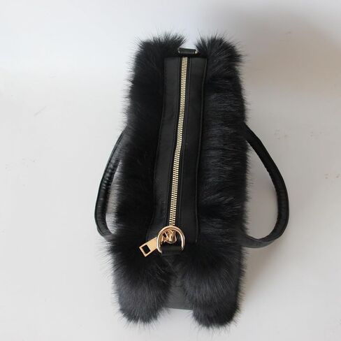 Gegefur Women's Faux Fur Fur حقائب اليد Furry Fluffy Satchel للنساء ، أمي ، صديق ، وصيفات الشرف in Kuwait