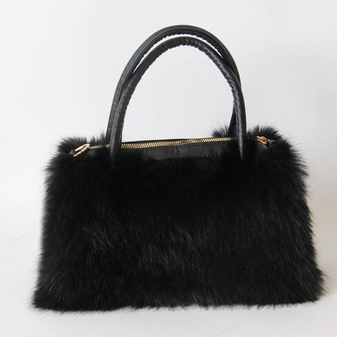 Gegefur Women's Faux Fur Fur حقائب اليد Furry Fluffy Satchel للنساء ، أمي ، صديق ، وصيفات الشرف in Kuwait
