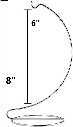 Creative Hobbies 8 Inch Tall Ornament Display Stand Hanger Holder, Bright Gold Plated | Pack of 3 in Saudi Arabia