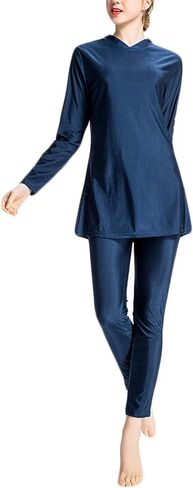 2 Piece Abaya for Women Muslim Long Sleeve Hoodies and Pants Set Yoga Workout Swimsuits Dubai Islamic Muslim Clothes in Saudi Arabia