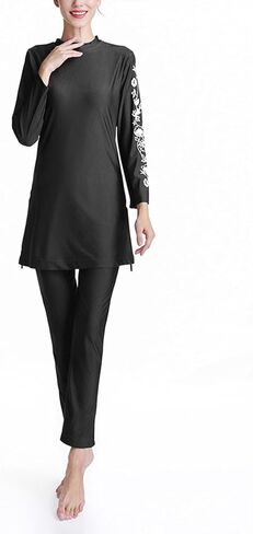 2 Piece Abaya for Women Muslim Long Sleeve Hoodies and Pants Set Yoga Workout Swimsuits Dubai Islamic Muslim Clothes in Saudi Arabia