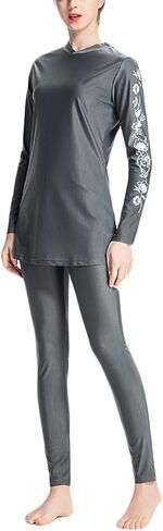 2 Piece Abaya for Women Muslim Long Sleeve Hoodies and Pants Set Yoga Workout Swimsuits Dubai Islamic Muslim Clothes in Saudi Arabia