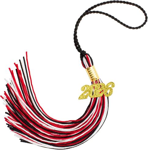 2026 Tassel Graduation, Black Graduation Tassel, 2026 Graduations Cap Tassels, Gradutate Cap Tassels with 2026 Year Gold Charms for Grad Cap Hat Accessories Ceremonies Memorial Graduations Decorations in Saudi Arabia